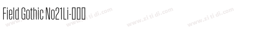 Field Gothic No21Li字体转换 Field Gothic No21Li字体转换